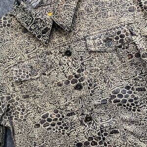 Ruby Rd. Women's 14 Animal‎ Print Button-Up Jacket Blazer Textured Pattern